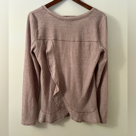 Saturday Sunday Anthro Waffle Knit Sweater Size M - Picture 2 of 6